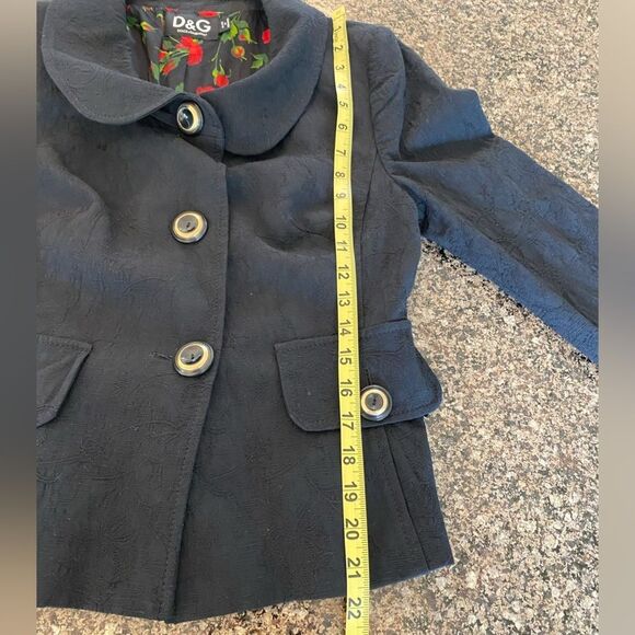 DOLCE & GABBANA LIGHTWEIGHT BLACK CHERRY JACKET WITH VINTAGE BUTTONS - Picture 7 of 9